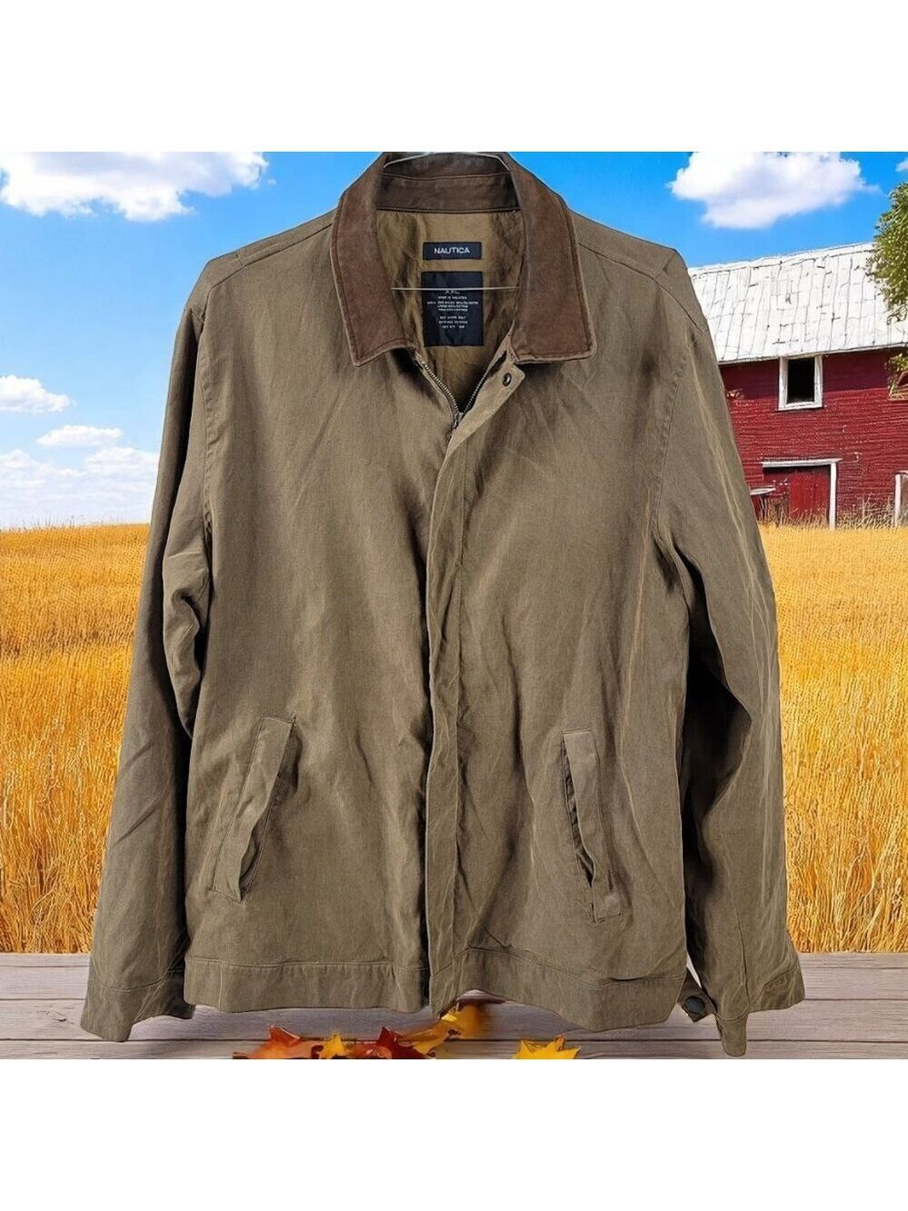 Nautica Men’s XXL Barn Jacket | Corduroy Collar | Classic Field Style